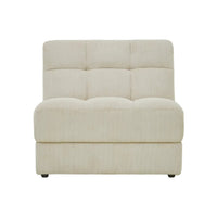 Fauteuil modulable tissu beige anti-tâches Paul - NV GALLERY