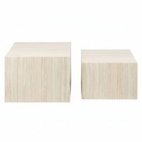 Lot de tables basses travertin