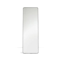 Miroir sur pied bois naturel