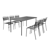 Table de jardin avec 6 chaises Luxembourg