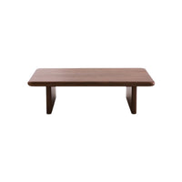 Table basse plaqué noyer Curva