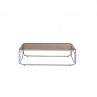 Table basse métal et verre trempé Magitte