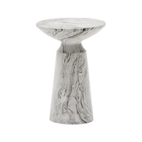 Table d'appoint métal effet marbré Kasby