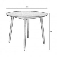 Table ronde Fabio - Drawer