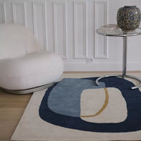 Tapis Inclusion Bleu Orage - Edito