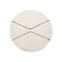 Tapis rond Berbère laine naturelle