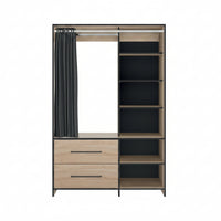 Armoire aggloméré revêtement chêne Jungo