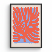 Framed Poster - Coral