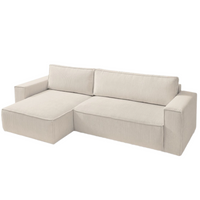 Canapé Convertible d'angle coffre Nihad - Bobochic