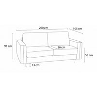 Cocoone 2-seater convertible sofa bed - Bobochic