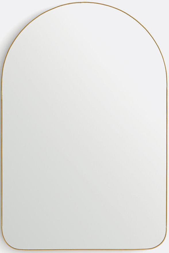 Miroir Uyola rectangulaire en métal laiton – vue détourée