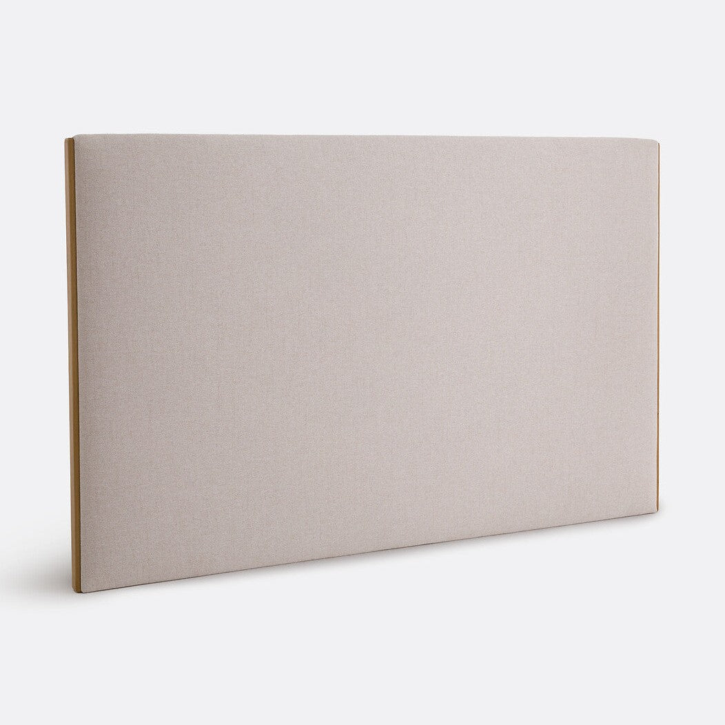 Tête de lit Telmara en tissu chiné beige – vue détourée