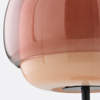 Lampe à poser Kinako – détail de l'abat-jour en verre coloré