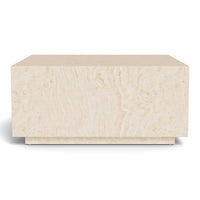 Table basse effet travertin Mina
