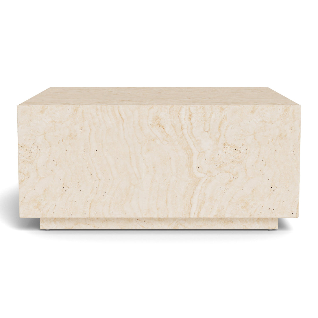 Table basse effet travertin Mina