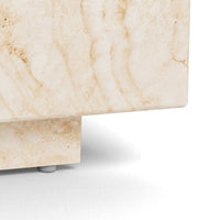 Table basse effet travertin Mina