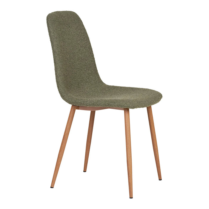 Chaise tissu et bois Stockholm