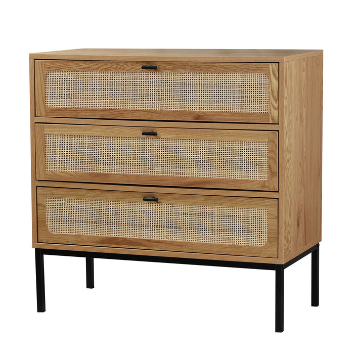 Commode 3 tiroirs panneaux de particules Péronne