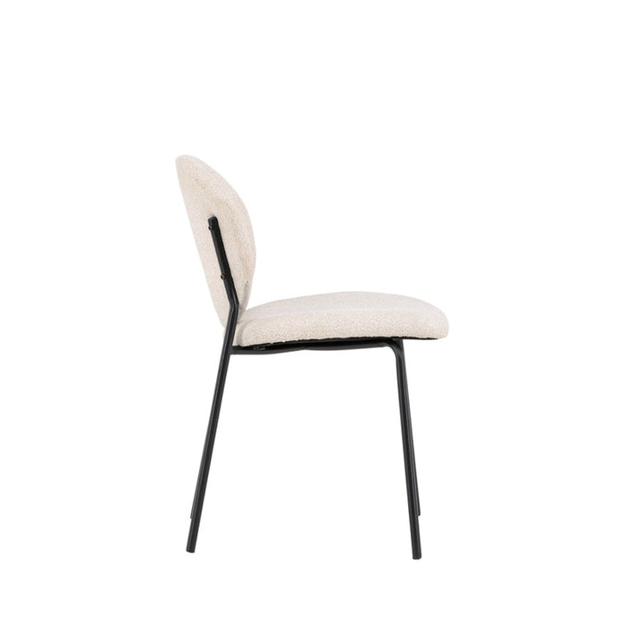 Chaise tissu et métal Vault