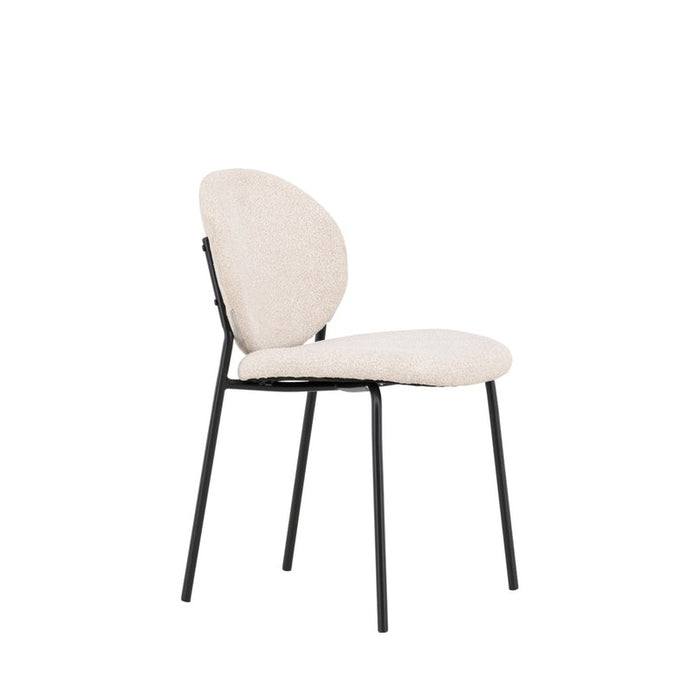 Chaise tissu et métal Vault