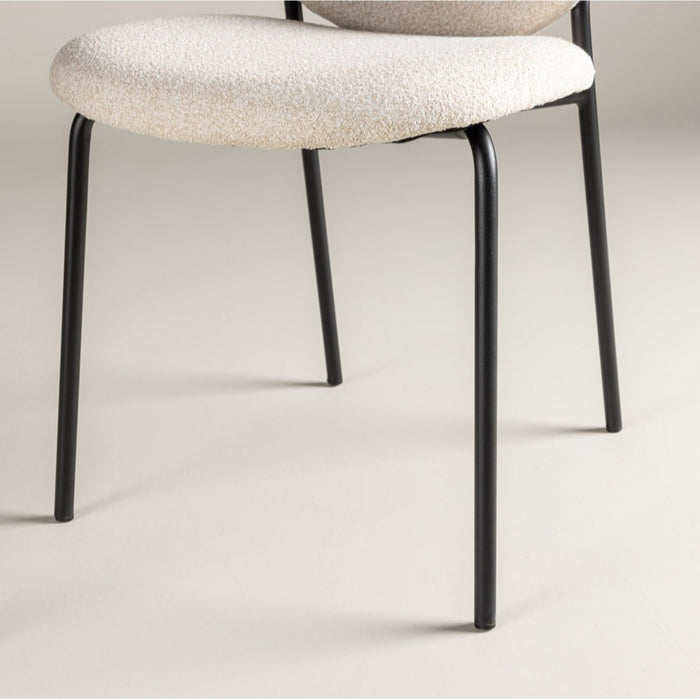 Chaise tissu et métal Vault