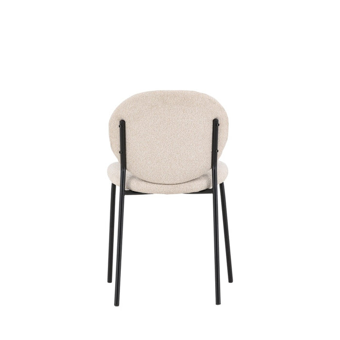 Chaise tissu et métal Vault