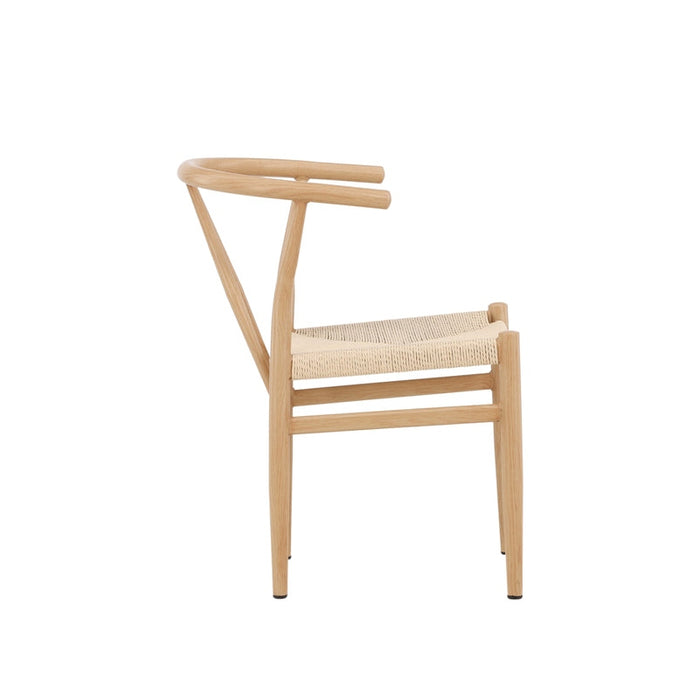Chaise bois massif et fibres naturelles Hidalgo
