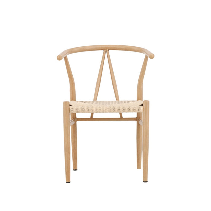 Chaise bois massif et fibres naturelles Hidalgo