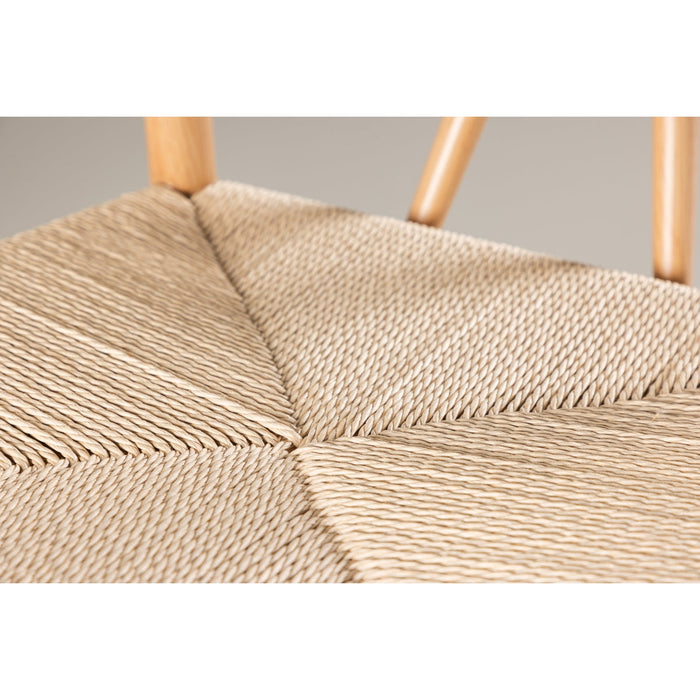 Chaise bois massif et fibres naturelles Hidalgo