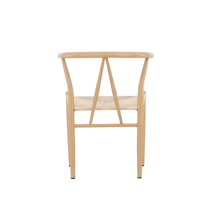 Chaise bois massif et fibres naturelles Hidalgo
