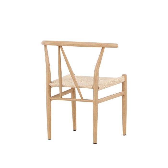 Chaise bois massif et fibres naturelles Hidalgo