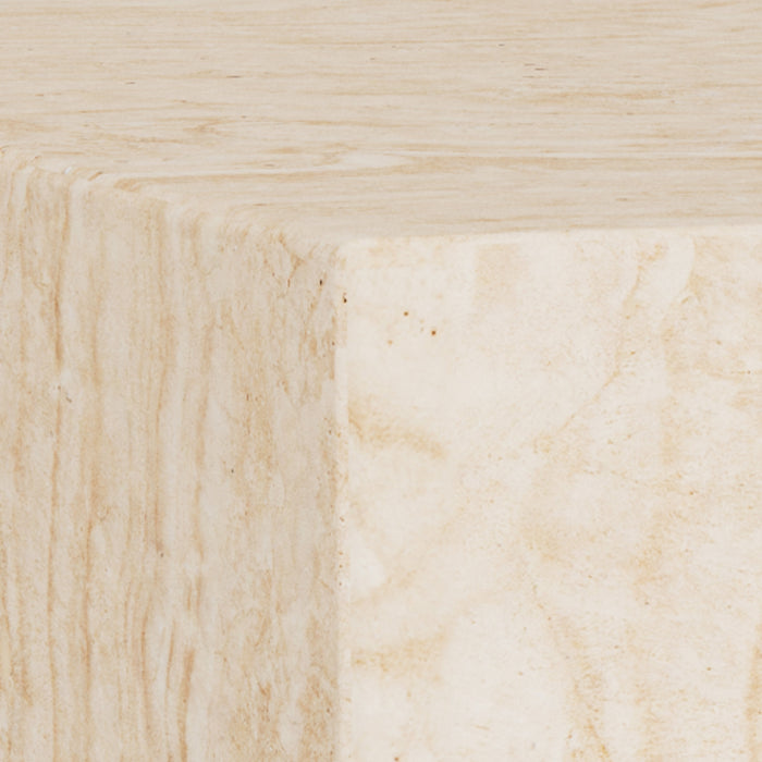 Table basse effet travertin Mina