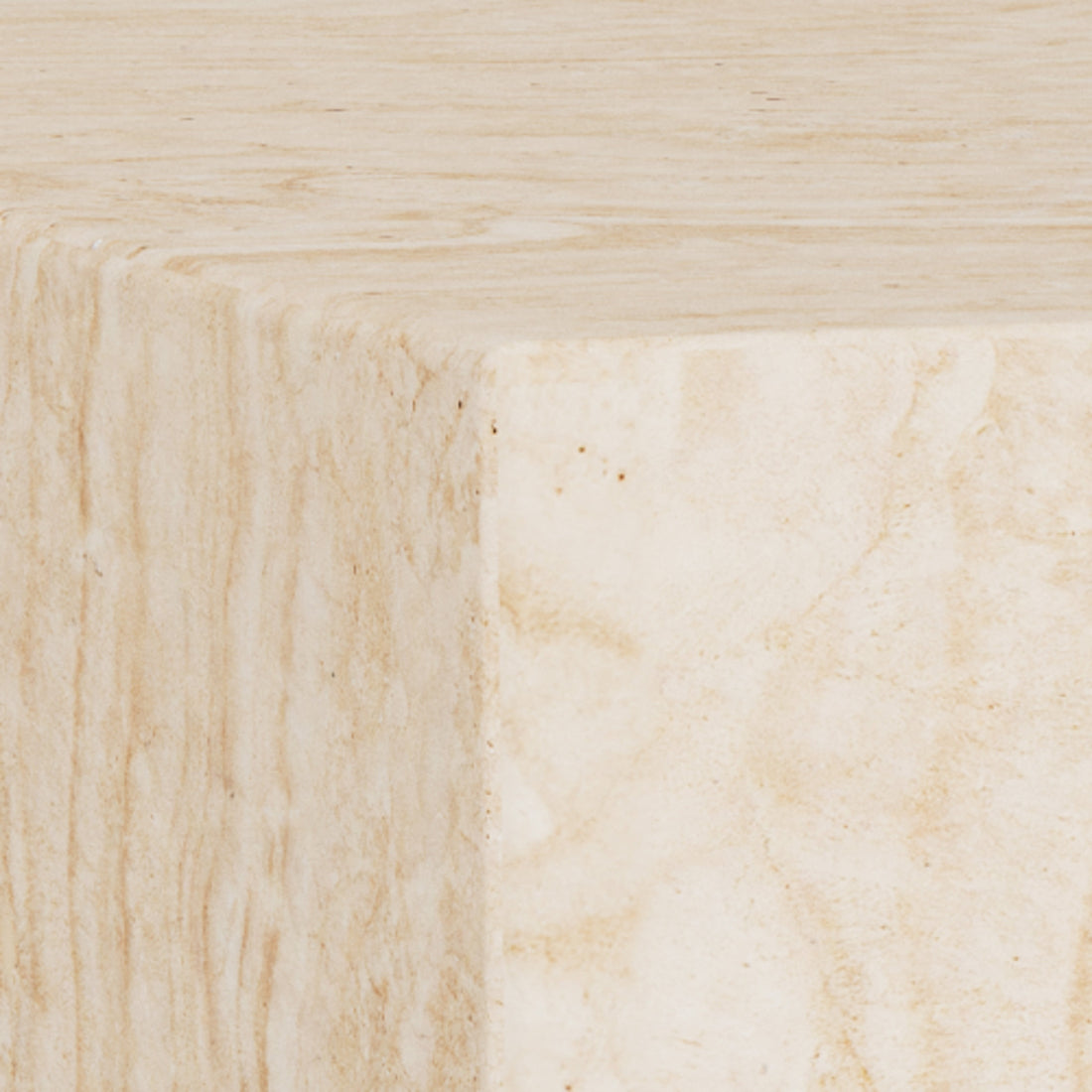 Table basse effet travertin Mina