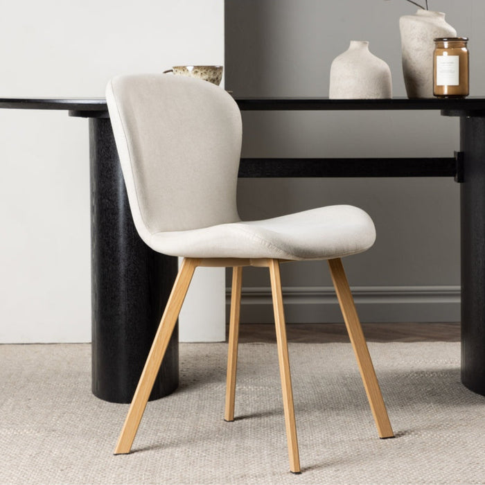 Chaise lin et bois Skara
