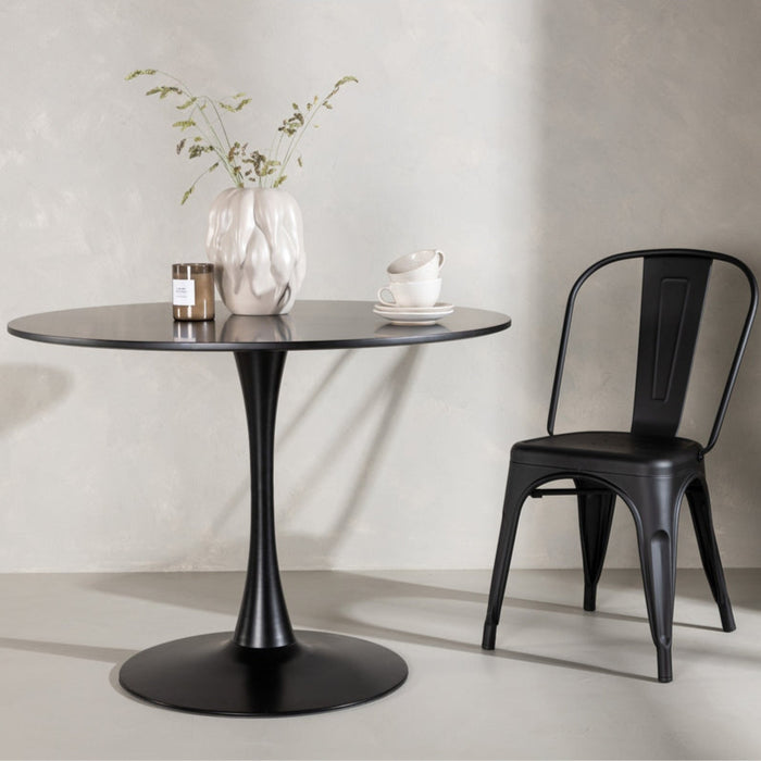 Table à manger ronde MDF Glade
