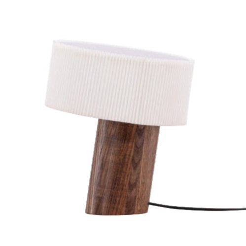 Lampe bois et papier plissé Branas