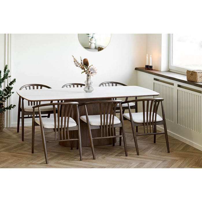 Table à manger bois et pierre Varde
