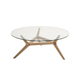 Table basse noyer et verre Maricielo - AM.PM