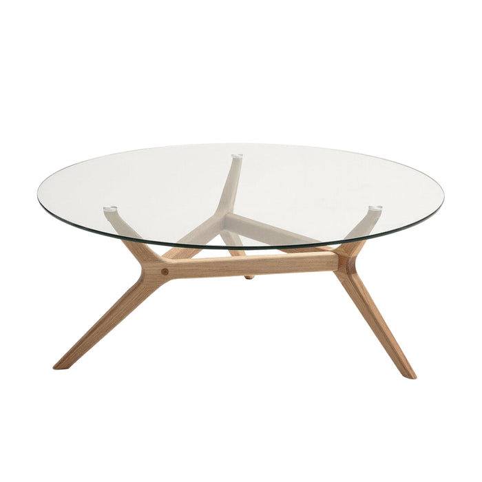 Table basse noyer et verre Maricielo - AM.PM