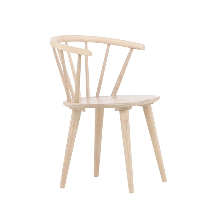 Chaise bois hévéa Bobby