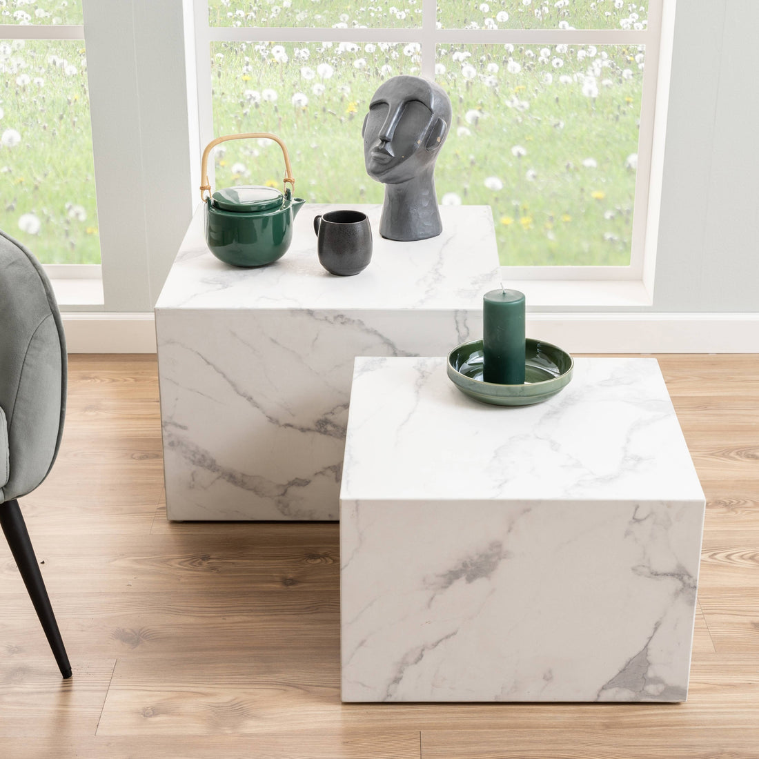 Lot de tables basses MDF Polina