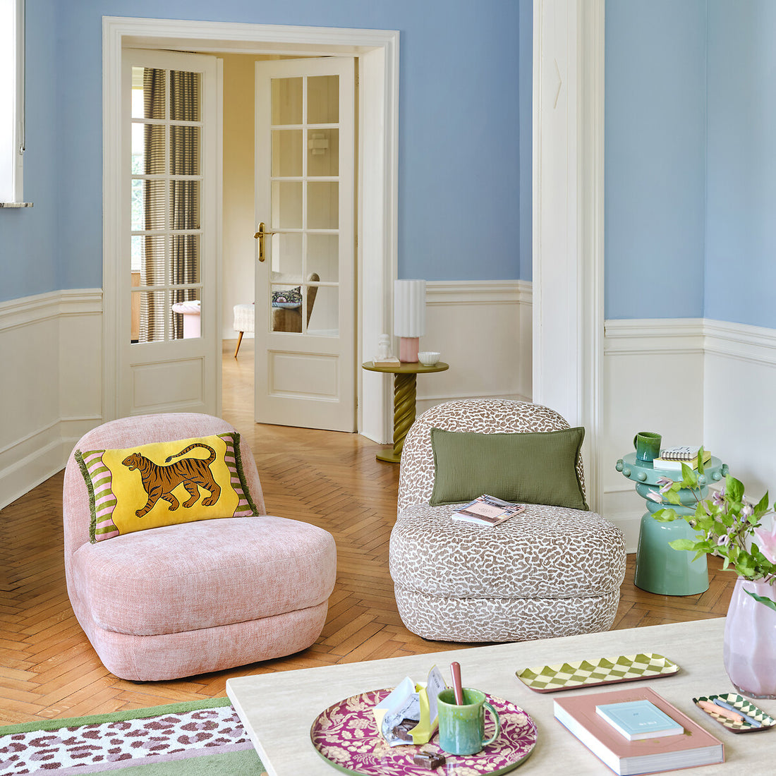 Fauteuil Olko Tissu texturé
