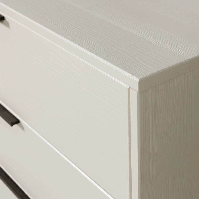 Commode pin massif beige Adam