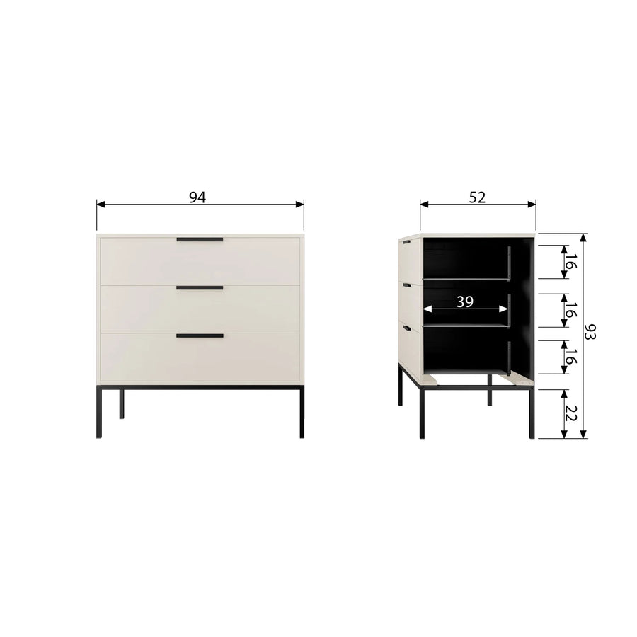 Commode Adam Beige