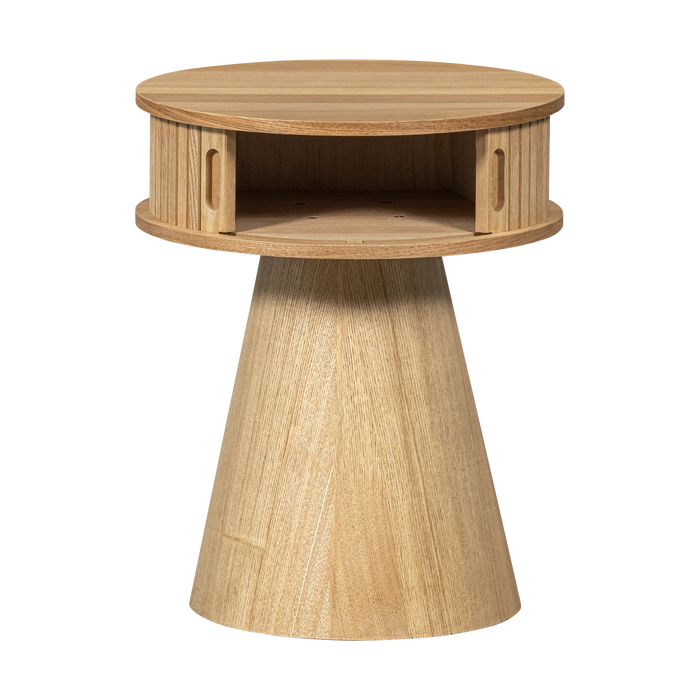Karri Round Bedside Table
