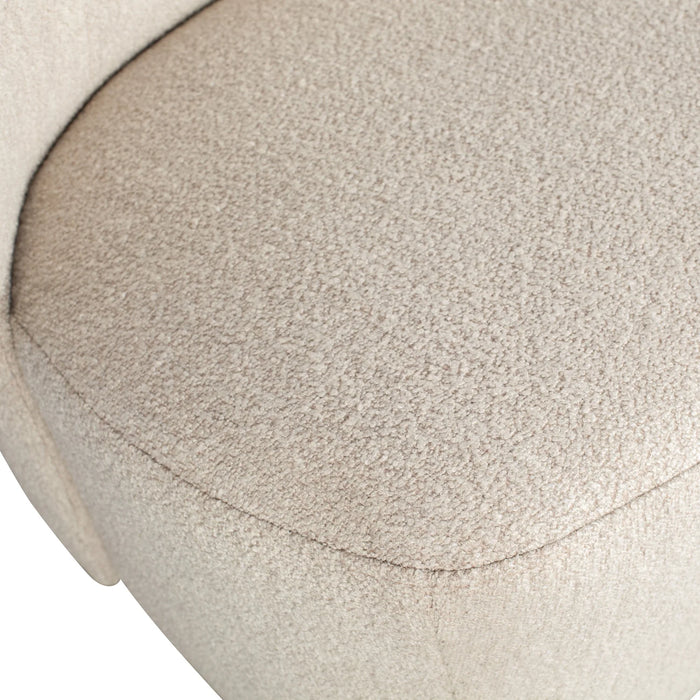 Fauteuil tissu bouclette Lofty