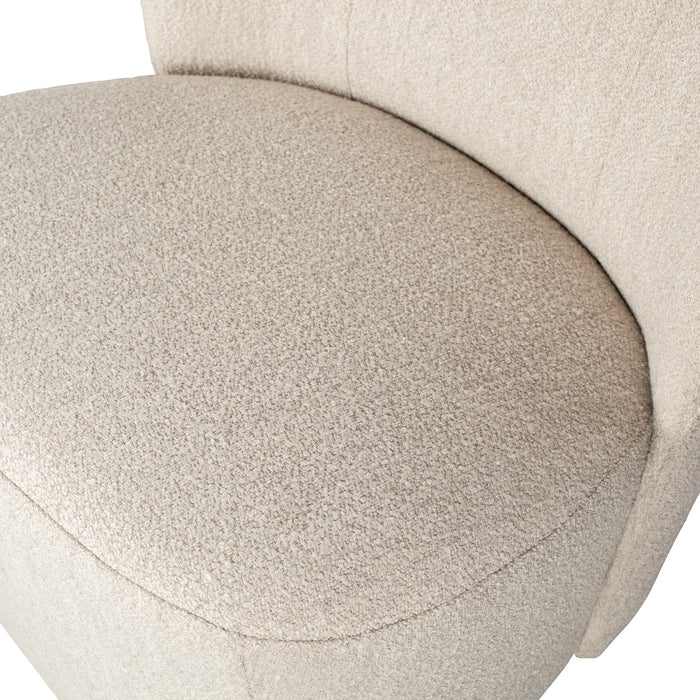 Fauteuil tissu bouclette Lofty