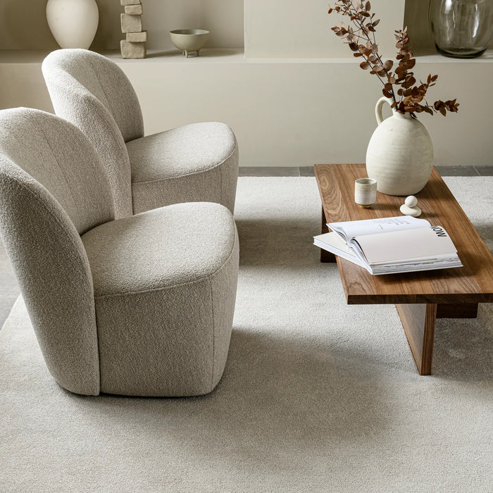 Fauteuil tissu bouclette Lofty