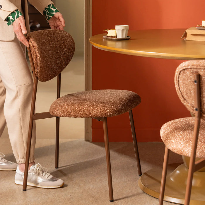 Chaise tissu et métal Valor