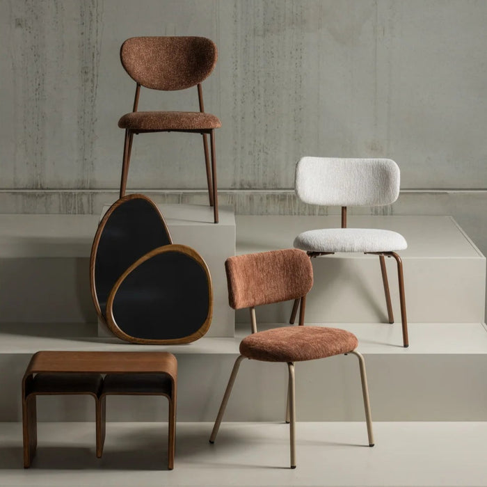 Chaise tissu et métal Valor